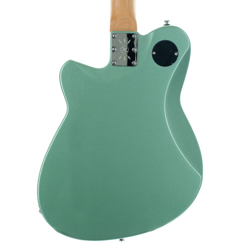 Reverend Double Agent OG Electric Guitar, Roasted Maple Neck, Metallic Alpine