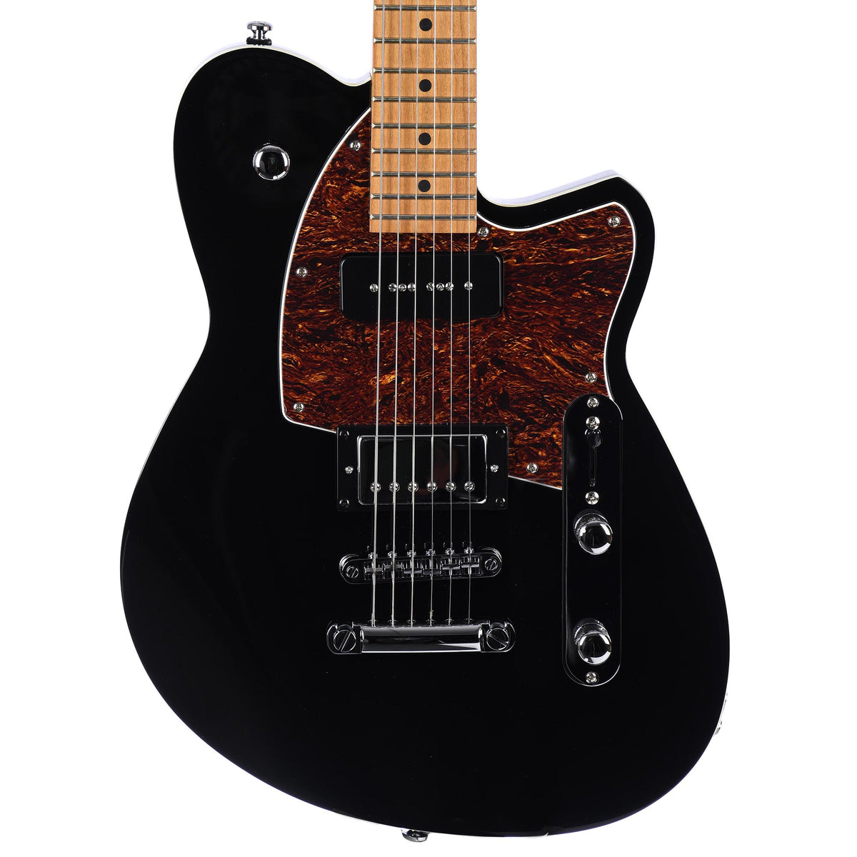 Reverend Double Agent OG - Roasted Neck - Midnight Black