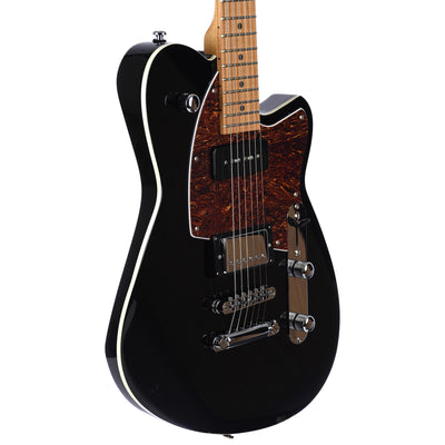 Reverend Double Agent OG - Roasted Neck - Midnight Black