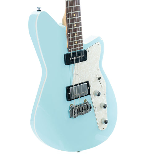 Reverend Double Agent W Electric Guitar With Wilkinson Tremolo, Rosewood, Chronic Blue