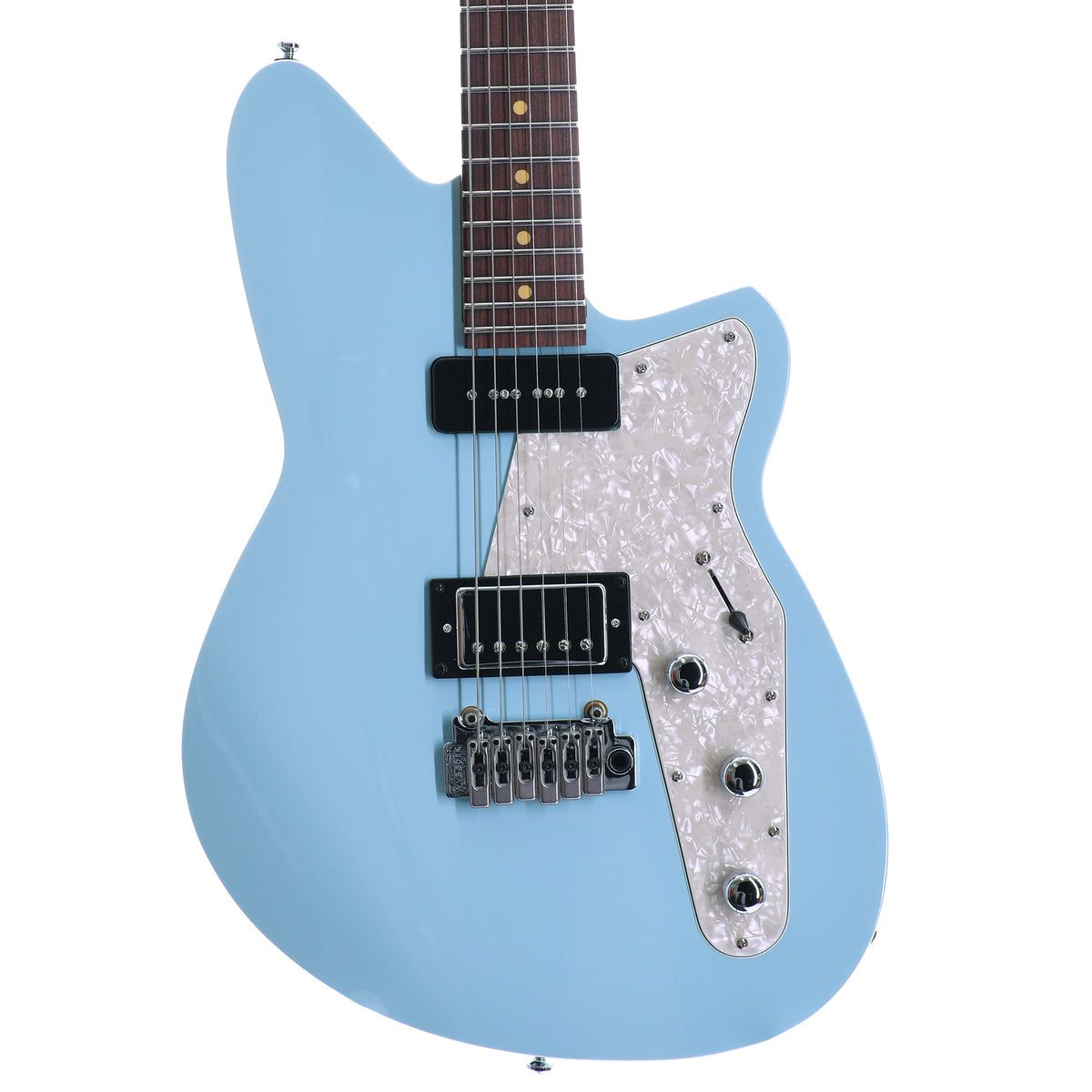 Reverend Double Agent W With Wilkinson Tremolo Pau Ferro, Chronic Blue