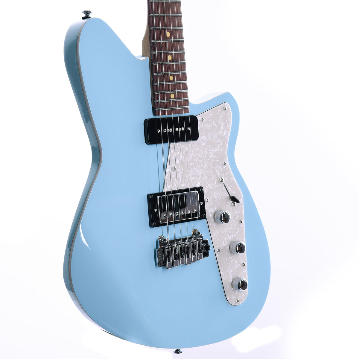 Reverend Double Agent W With Wilkinson Tremolo Pau Ferro, Chronic Blue