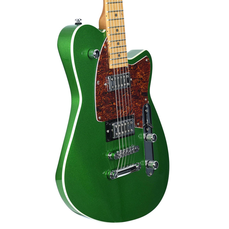 Reverend Flatroc Electric Guitar - Roasted Neck - Metallic Emerald