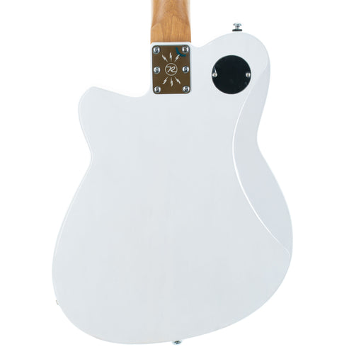 Reverend Flatroc With Bigsby Electric Guitar, Rosewood, Trans White