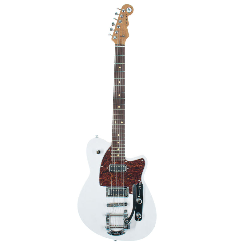 Reverend Flatroc With Bigsby Electric Guitar, Rosewood, Trans White