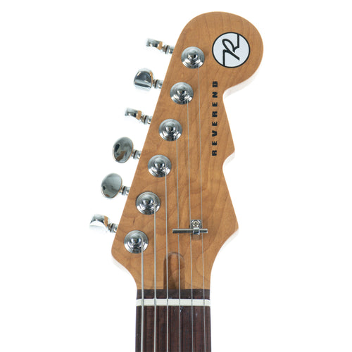 Reverend Flatroc With Bigsby Electric Guitar, Rosewood, Trans White