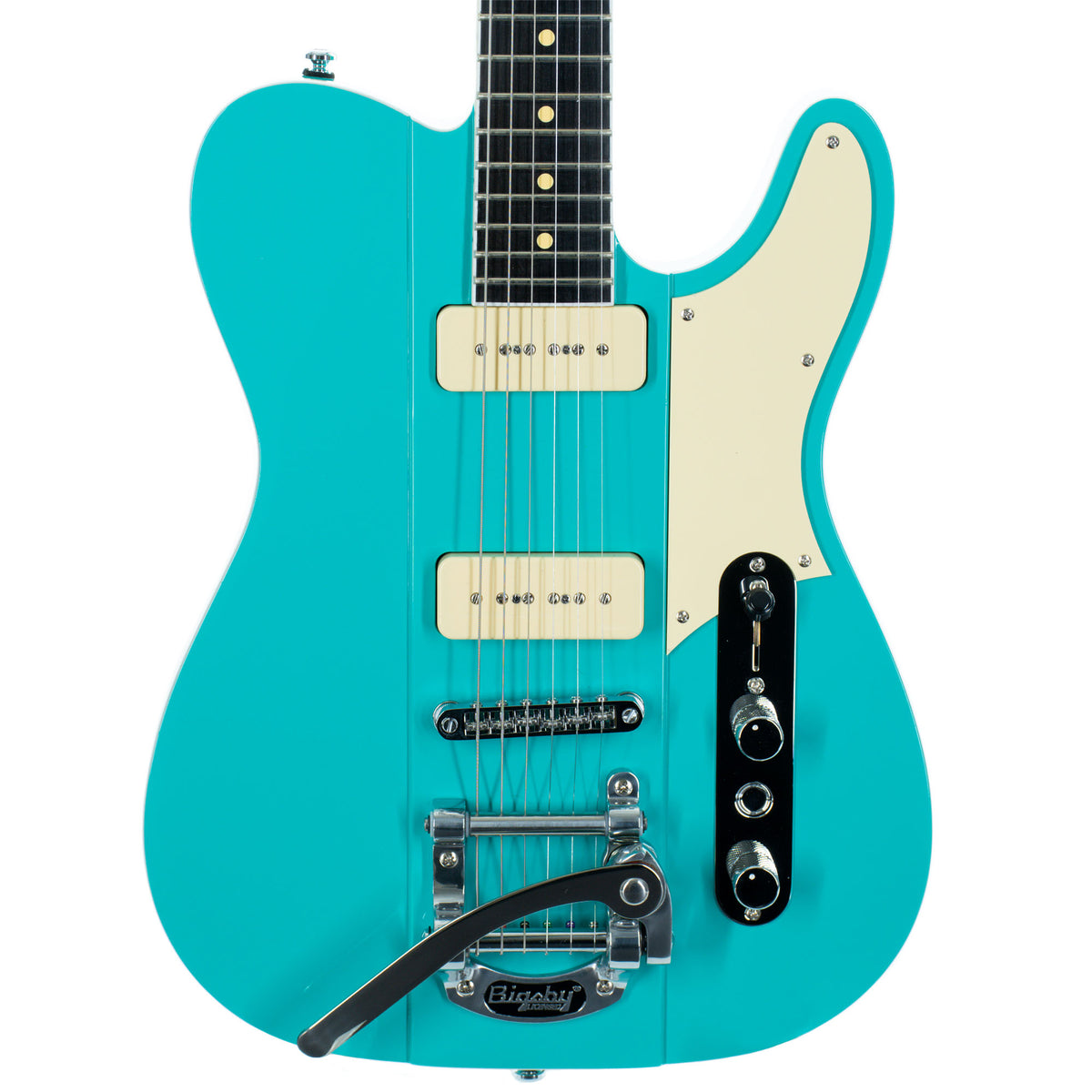 Reverend Greg Koch Gristle 90 Electric Guitar, Ebony, Tosa Turquoise