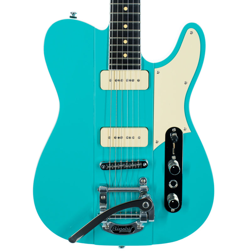 Reverend Greg Koch Gristle 90 Electric Guitar, Ebony, Tosa Turquoise