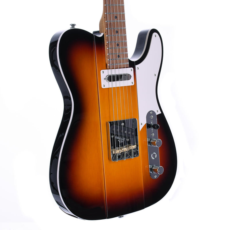 Reverend Greg Koch Signature Gristlemaster Roasted Maple Neck, Three Tone Burst