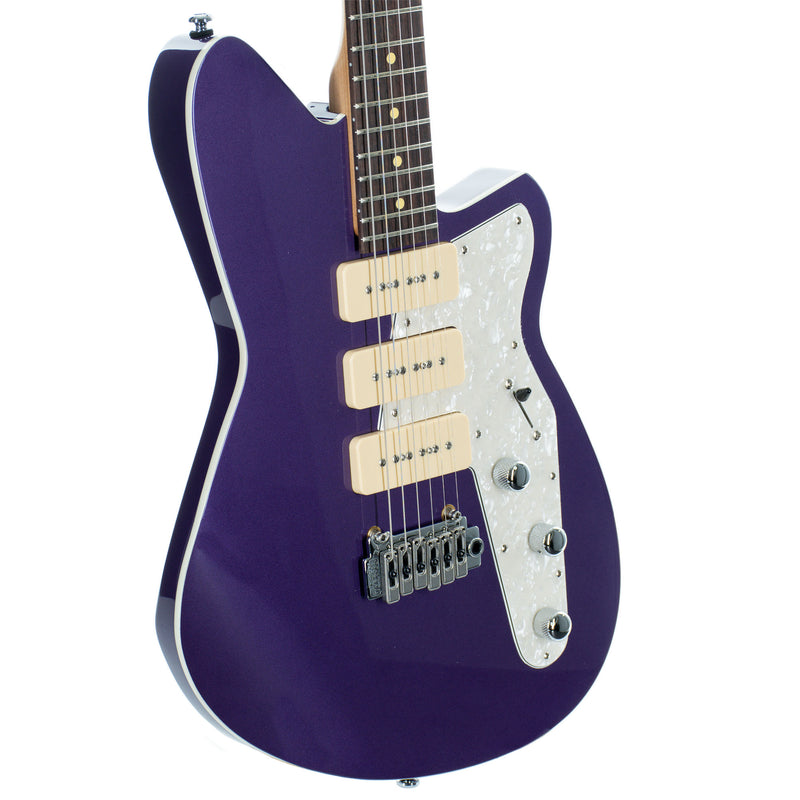 Reverend Jetstream 390 Electric Guitar, Rosewood, Italian Purple