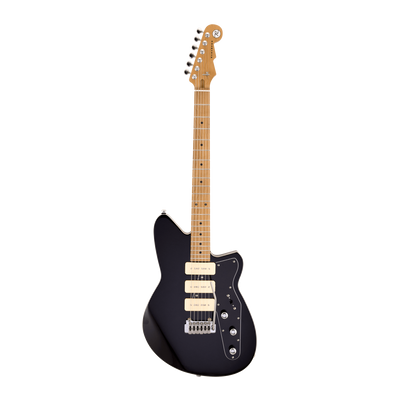 Reverend Jetstream 390 Roasted Maple Neck, Midnight Black