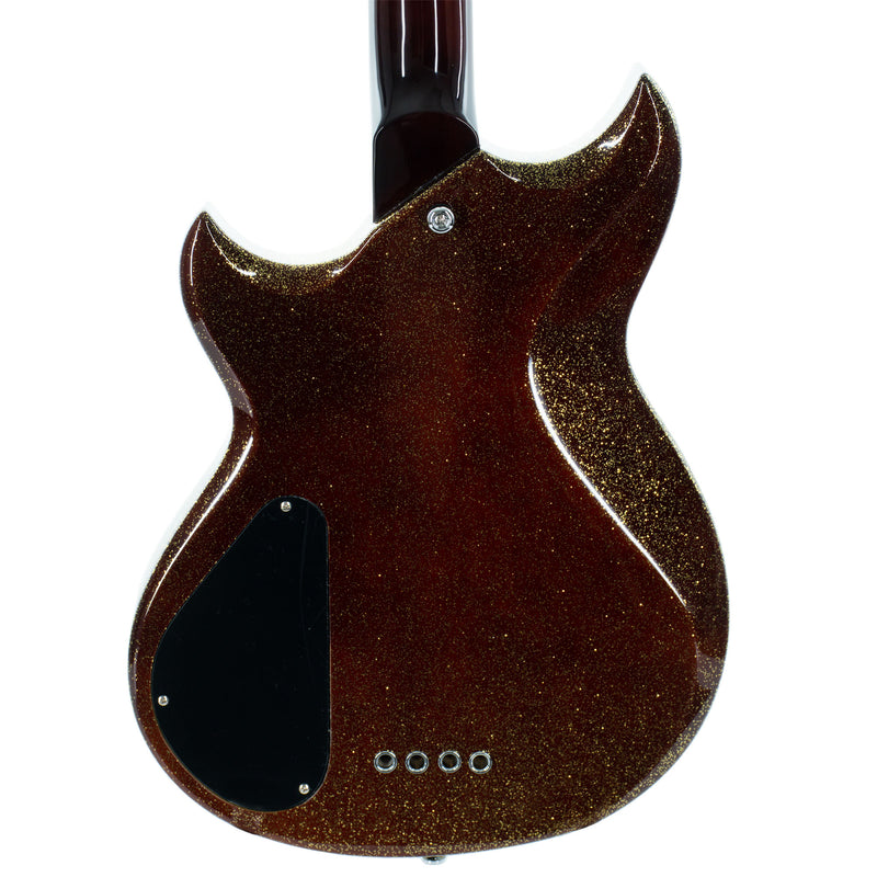 Reverend Mike Watt Wattplower Mark II Bass Guitar, Rosewood, Gloss Root Beer Sparkle