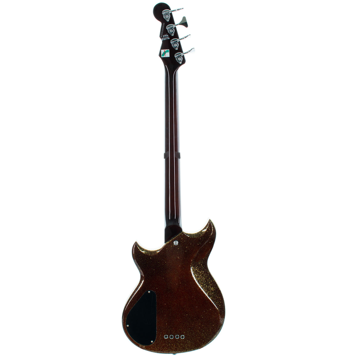 Reverend Mike Watt Wattplower Mark II Bass Guitar, Rosewood, Gloss Root Beer Sparkle