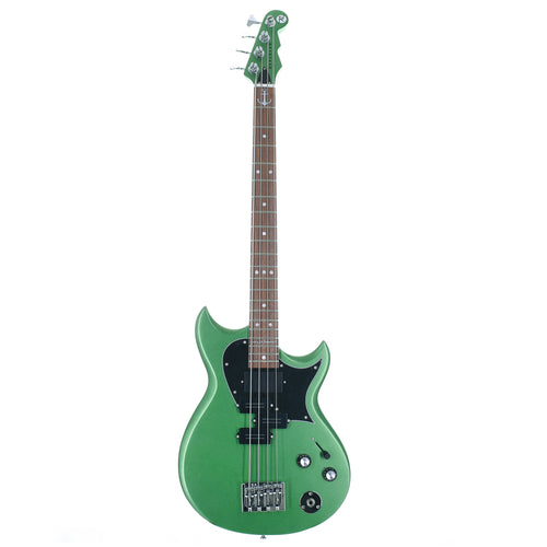 Reverend Mike Watt Wattplower MK II Electric Bass Guitar, Satin Emerald Green, Pau Ferro With Case