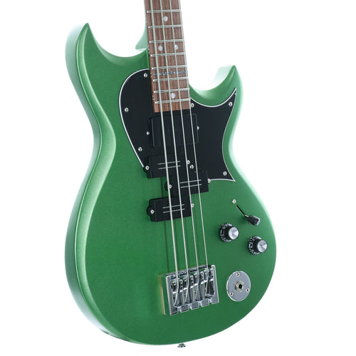 Reverend Mike Watt Wattplower MK II Electric Bass Guitar, Satin Emerald Green, Pau Ferro With Case