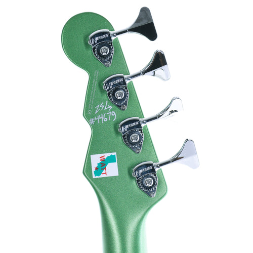 Reverend Mike Watt Wattplower MK II Electric Bass Guitar, Satin Emerald Green, Pau Ferro With Case