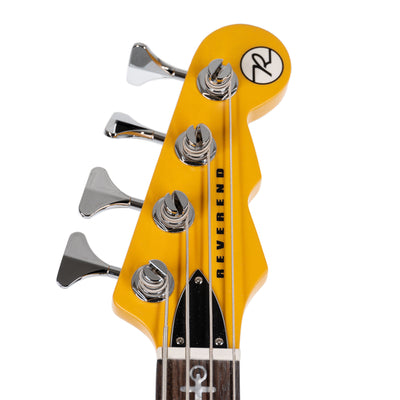Reverend Mike Watt Wattplower Bass Guitar, Rosewood, Satin Yellow