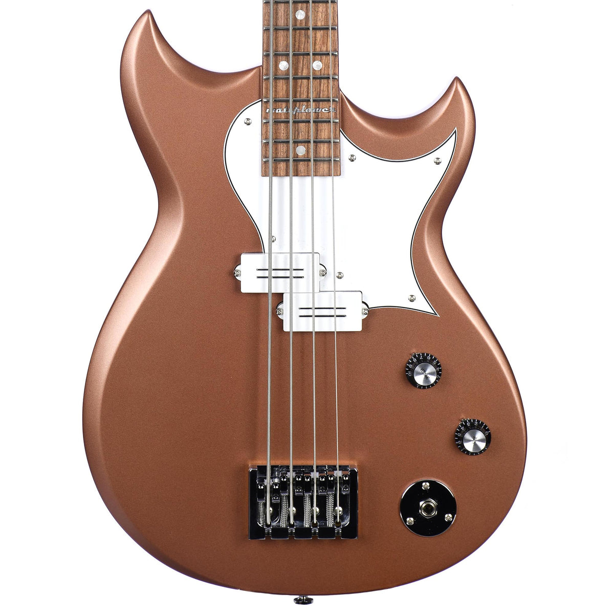Reverend Mike Watt Wattplower Bass Satin Metallic Root Beer with TKL Case