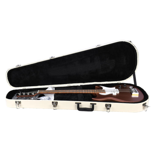 Reverend Mike Watt Wattplower Bass Satin Metallic Root Beer with TKL Case