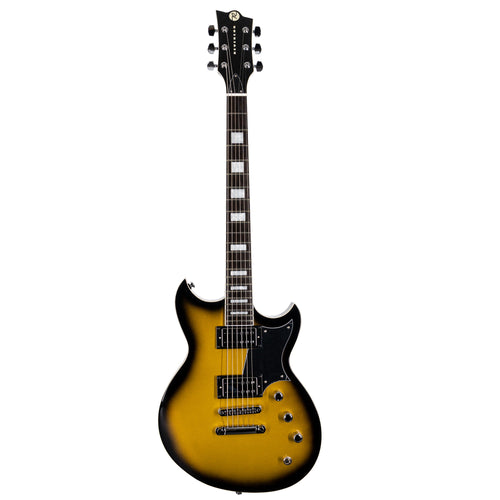 Reverend Sensei RA Electric Guitar, Ebony, Venetian Gold Burst