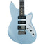 Reverend Six Gun HPP 25th Anniversary Edition Electric Guitar, Metallic Silver Freeze, Roasted Maple, Ebony