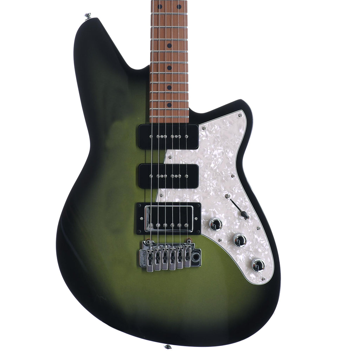 Reverend Six Gun HPP Roasted Maple Neck, Avocado Burst