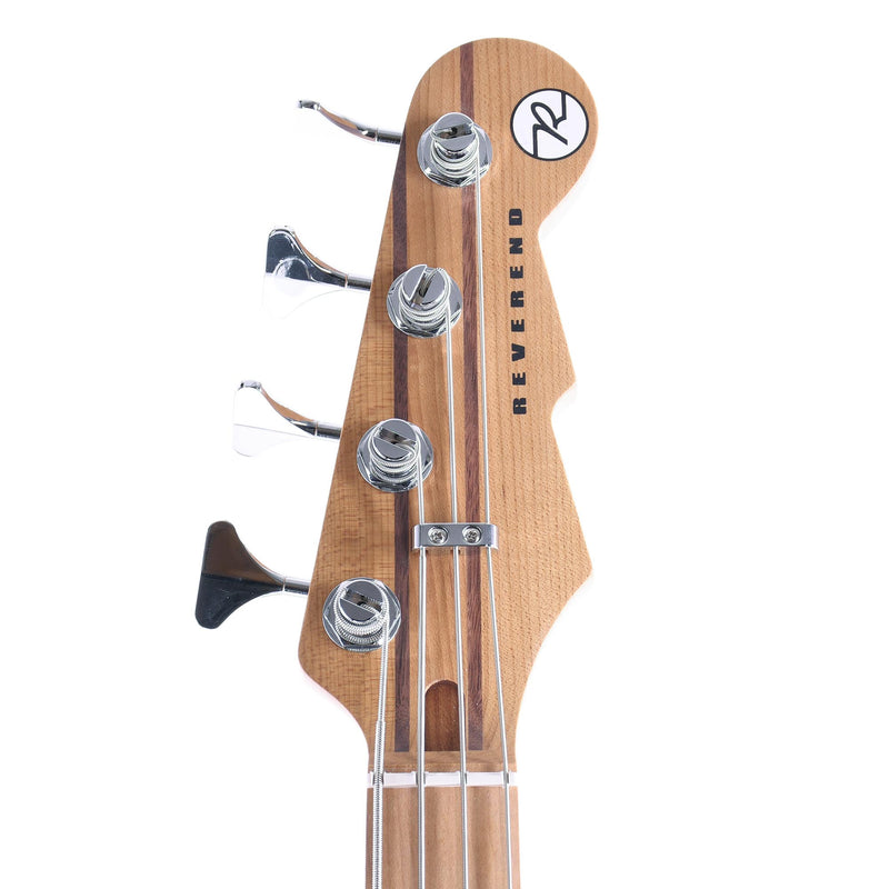 Reverend Triad Bass Roasted Maple Neck And Fingerboard Metallic Red Burst