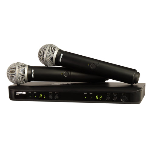 Shure BLX288/PG58 Dual Channel Handheld Wireless System, H11 Band