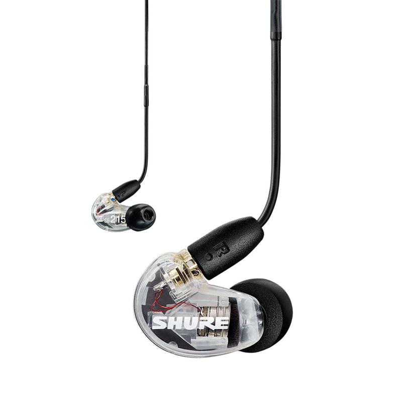 Shure SE215-CL Sound-isolating Earphones - 4-pack, Clear