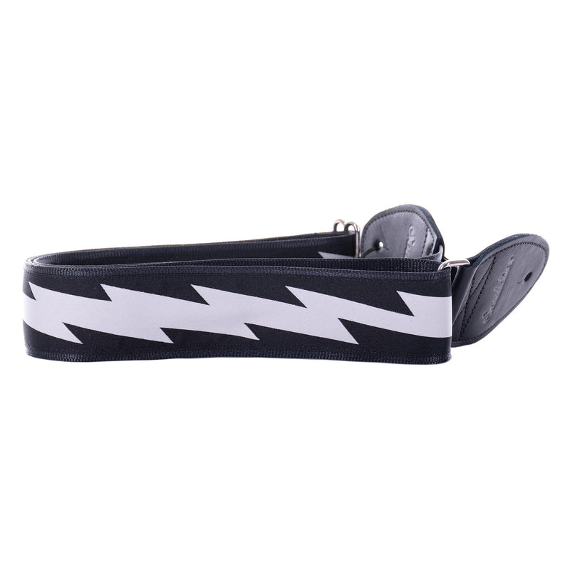 Souldier Lightning Bolt Strap, Silver/Grey On Black