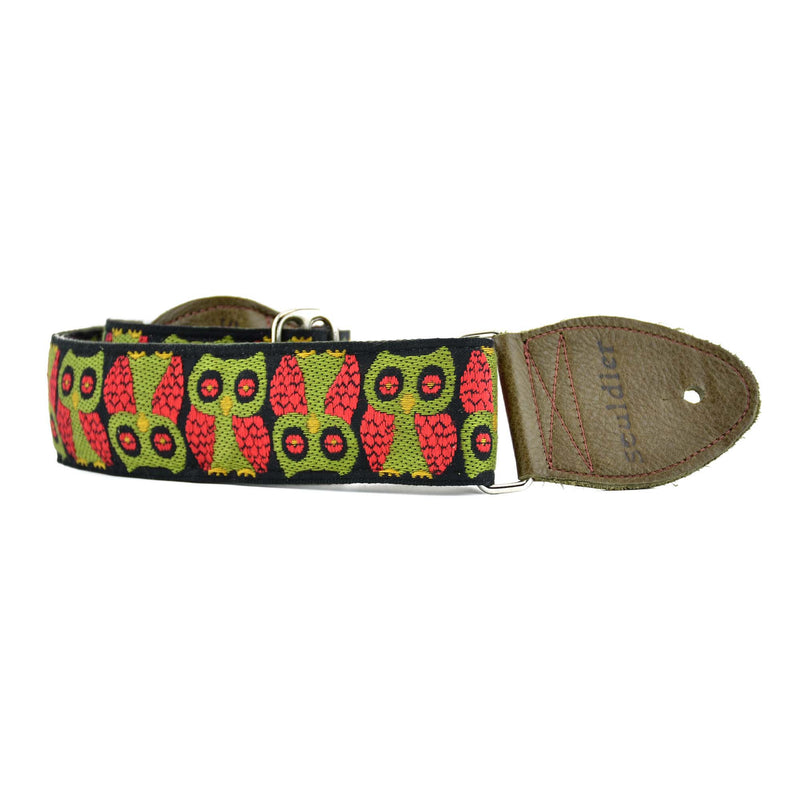 Souldier Owls Guitar Strap - Olive