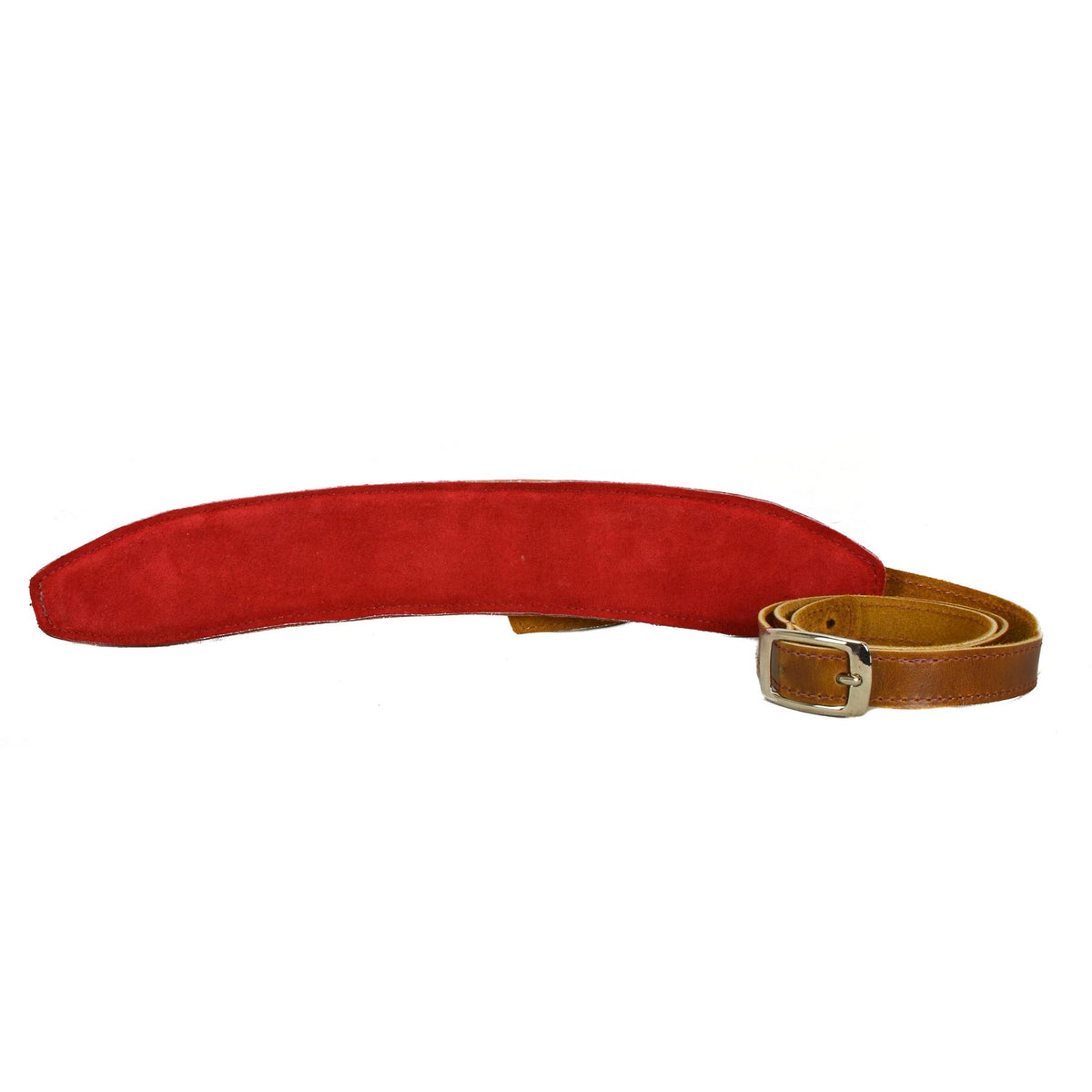 Souldier Tan On Red Saddle Strap