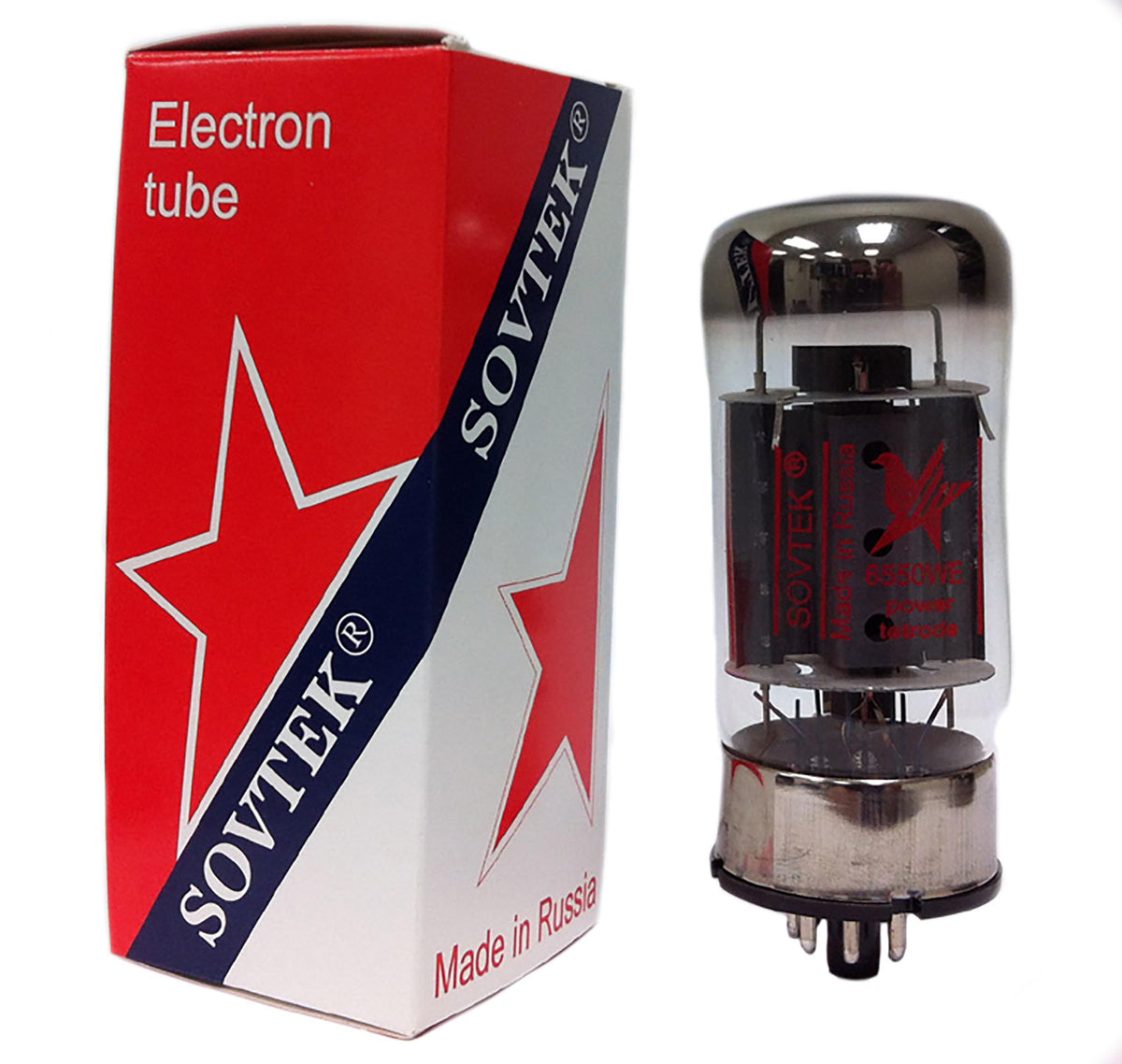 Sovtek 6550WE Power Tubes, Platinum Matched Sextet