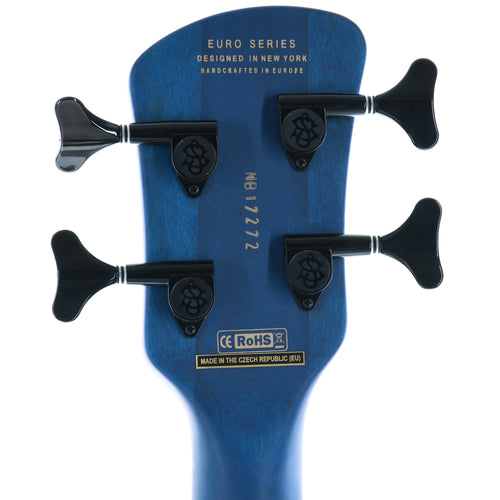 Spector Euro4 LX With EMG Pickups Black And Blue Matte