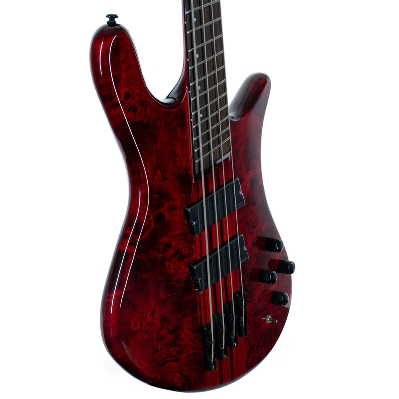Spector NS Dimension 4 Multi-Scale Bass Guitar, Inferno Red Gloss