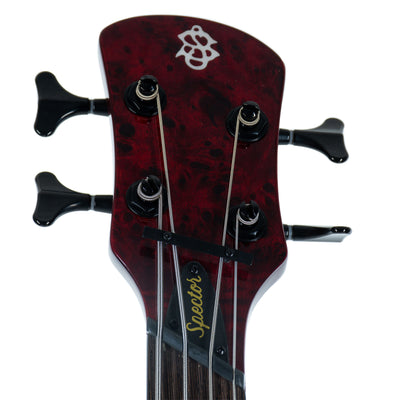 Spector NS Dimension 4 Multi-Scale Bass Guitar, Inferno Red Gloss