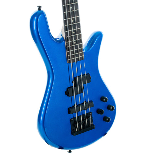 Spector Performer 4 Bass Guitar, Metallic Blue Gloss