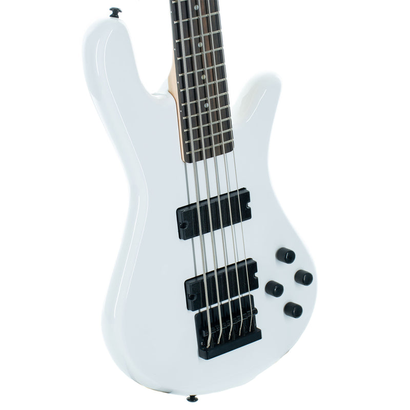 Spector Performer 5-String Bass Guitar, Solid White