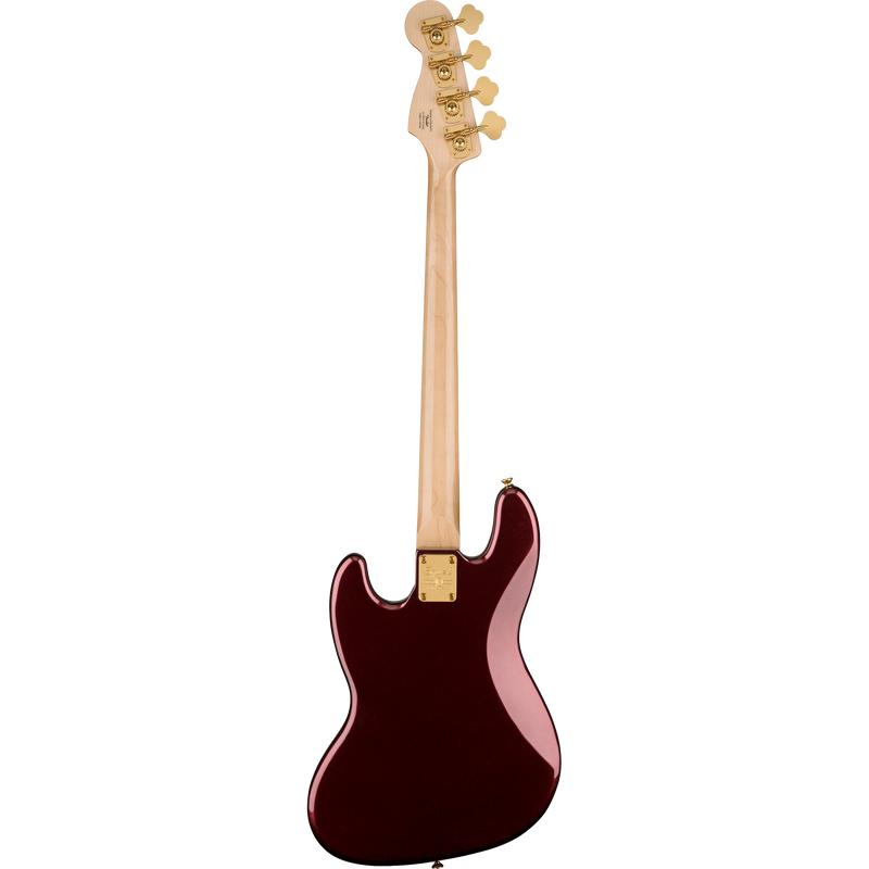 Squier 40th Anniversary Jazz Bass, Laurel, Gold Edition, Ruby Red Metallic