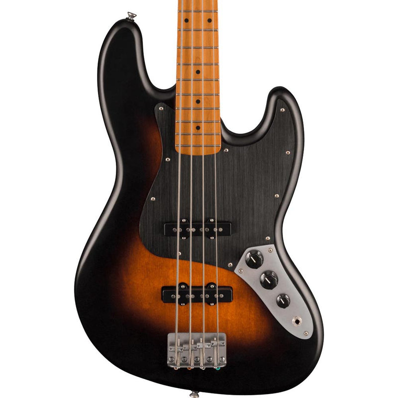 Squier 40th Anniversary Jazz Bass, Vintage Edition, Maple, Satin Wide 2-Color Sunburst
