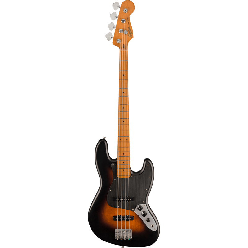 Squier 40th Anniversary Jazz Bass, Vintage Edition, Maple, Satin Wide 2-Color Sunburst