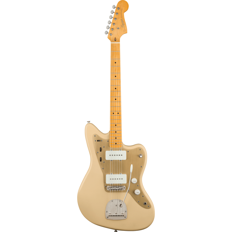 Squier 40th Anniversary Jazzmaster, Vintage Edition, Maple, Satin Desert Sand