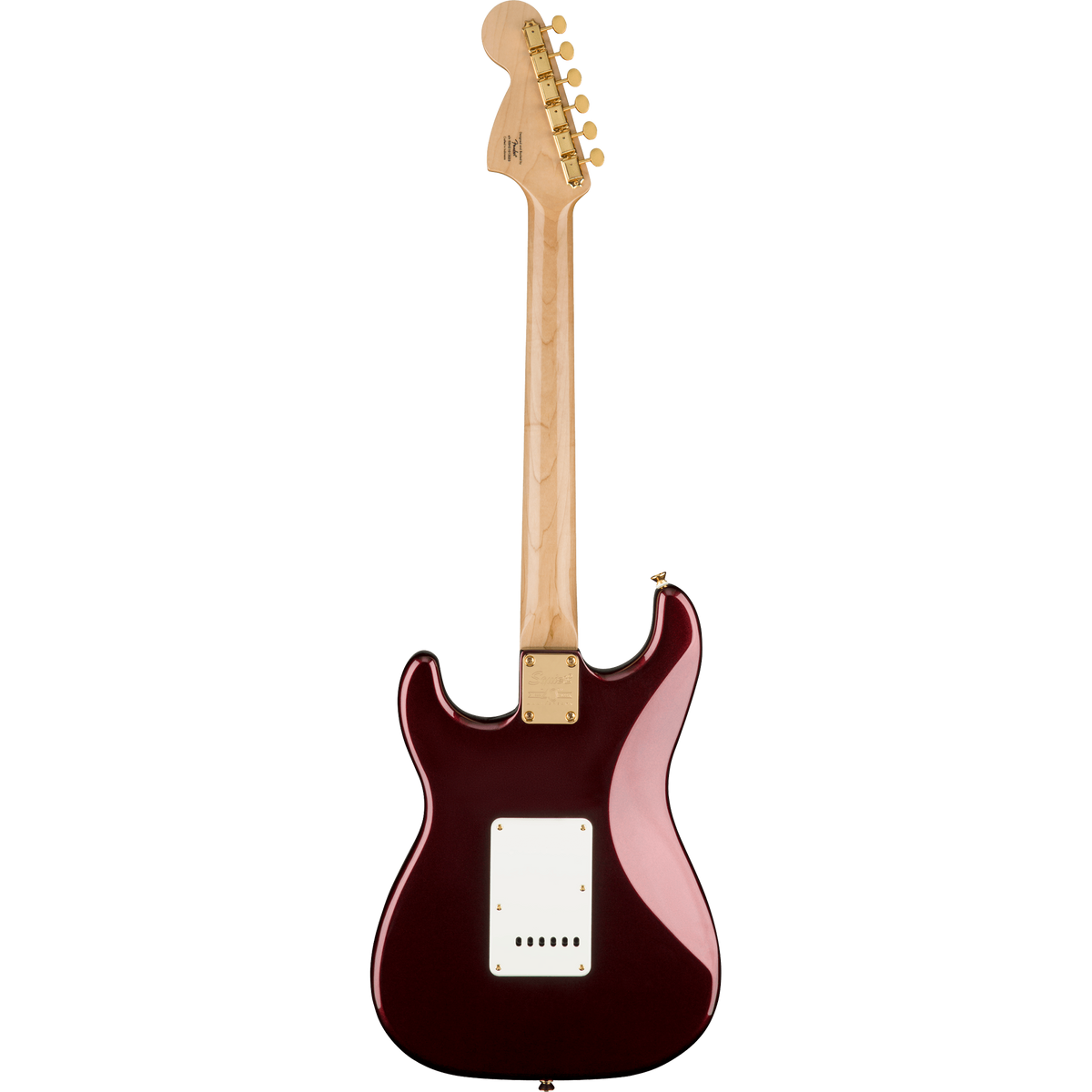 Squier 40th Anniversary Stratocaster Electric Guitar, Laurel, Gold Edition, Ruby Red Metallic