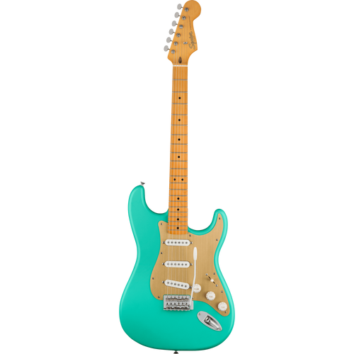 Squier 40th Anniversary Stratocaster, Vintage Edition, Maple, Satin Seafoam Green