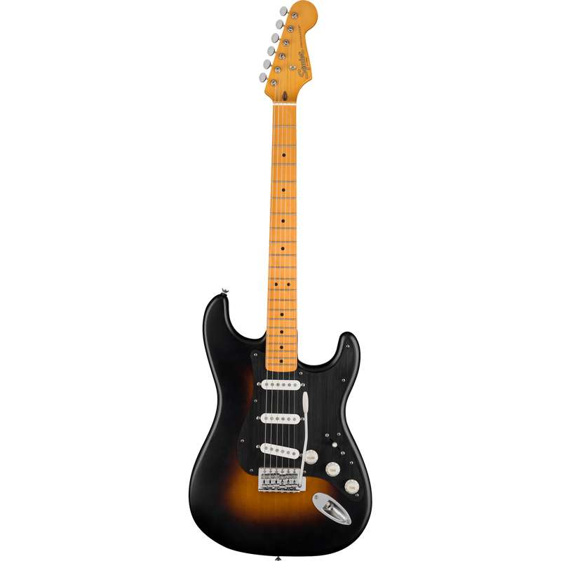 Squier 40th Anniversary Stratocaster, Vintage Edition, Maple, Satin Wide 2-Color Sunburst