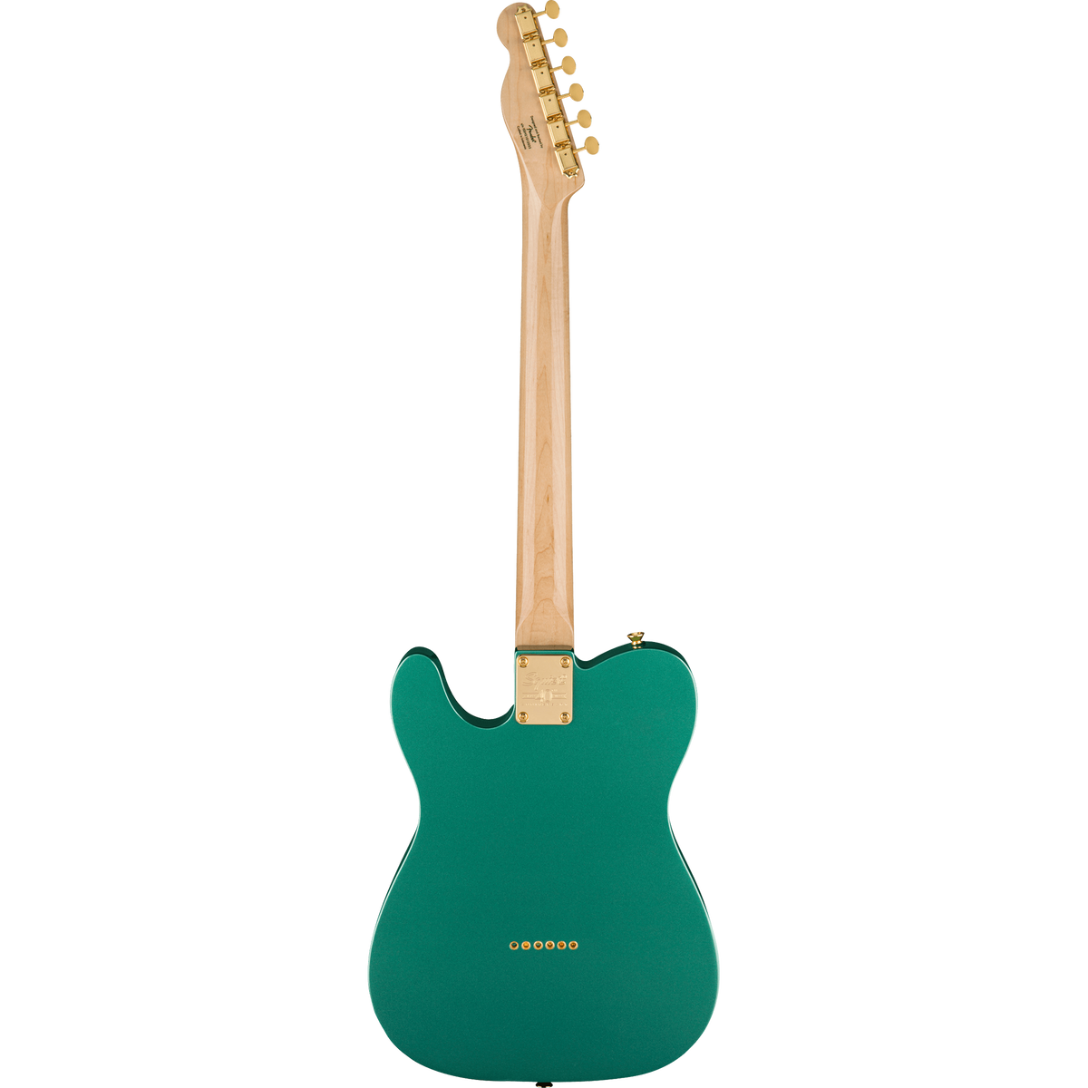 Squier 40th Anniversary Telecaster Electric Guitar, Laurel, Gold Edition, Sherwood Green Metallic