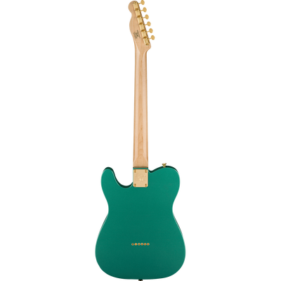 Squier 40th Anniversary Telecaster Electric Guitar, Laurel, Gold Edition, Sherwood Green Metallic