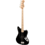 Squier Affinity Series Jaguar Electric Bass Guitar H Maple, Black Pickguard, Black