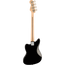 Squier Affinity Series Jaguar Electric Bass Guitar H Maple, Black Pickguard, Black