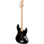 Squier Affinity Series Jazz Bass Maple, Black Pickguard, Black